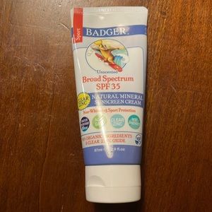 Badger broad spectrum SPF 35 natural mineral sunscreen cream